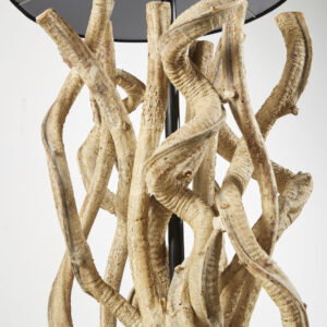 Lampadaire Ethnique en Bois