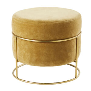 Pouf contemporain en velours