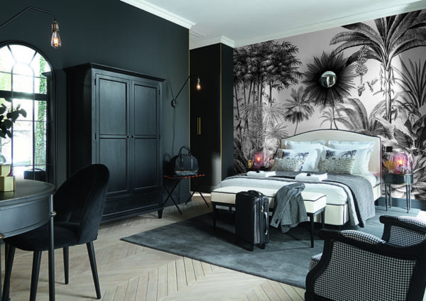 Chambre avec décor tropical - Chambre adulte