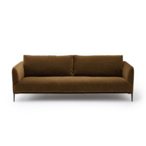 Canapé velours, 3 places Oscar design E. Gallina
