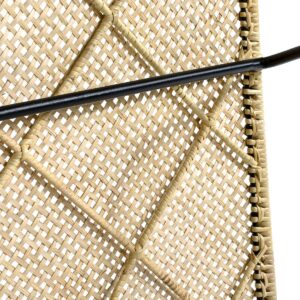 Fauteuil Lounge tressé Théophane, design E.Gallina