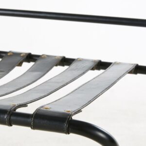 Banc industriel en cuir