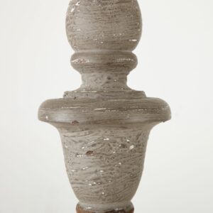 Objet décoratif en céramique gris