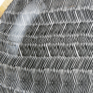 Panneau décoratif géométrique en noir et blanc