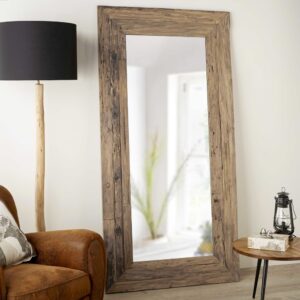 Miroir en bois naturel