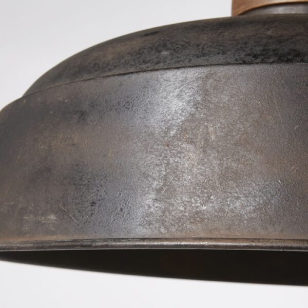 Suspension indus en métal effet vieilli et manguier