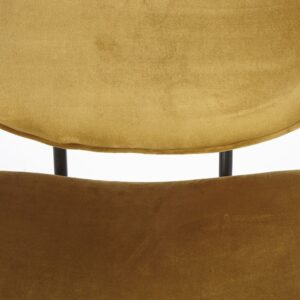 Chaise contemporaine en velours