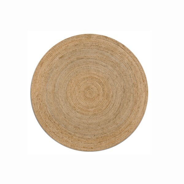 Tapis rond en jute