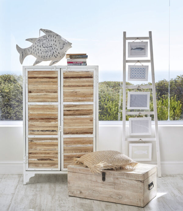 Punta Cana - Coussin en raphia tressé 45x45