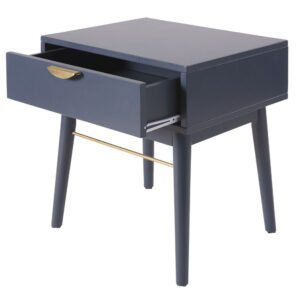 Table de chevet 1 tiroir bleu foncé
