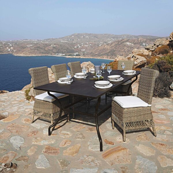 St Raphaël - Chaise de jardin en résine tressée