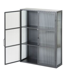 Vitrine en métal noir