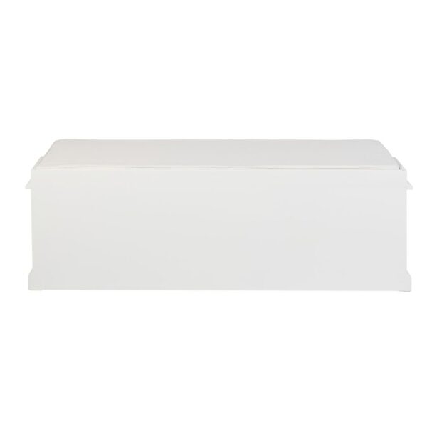 Banc de rangement blanc