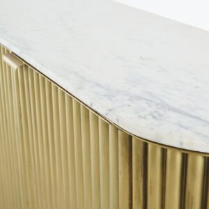 Buffet contemporain avec plateau en marbre
