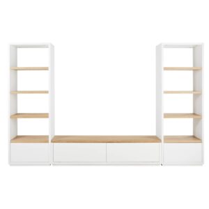 Meuble TV moderne avec étagères ouvertes