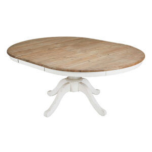 Table à manger ronde extensible 6 à 8 personnes L140/190 Provence