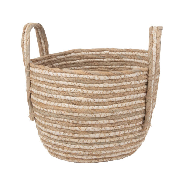 Panier de rangement en fibres naturelles