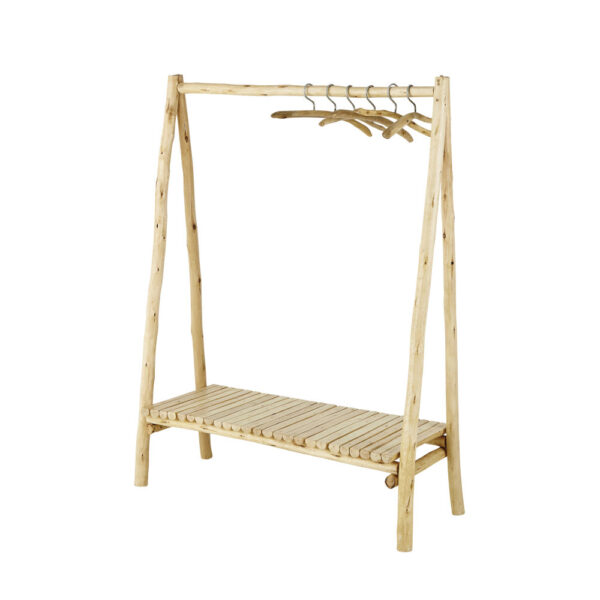 Porte-manteau en bois naturel