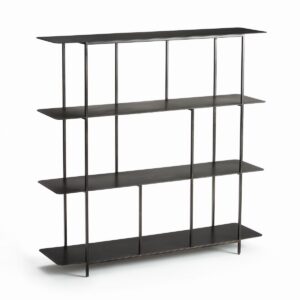 Étagère en métal noir