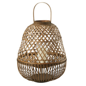 Lanterne en bois tressé