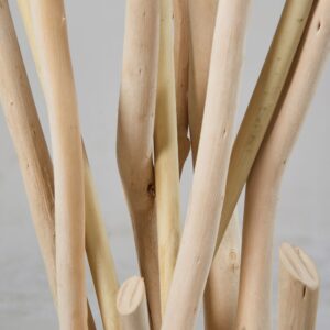 Support décoratif en bois clair