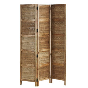 Arizona - Paravent en manguier gravé