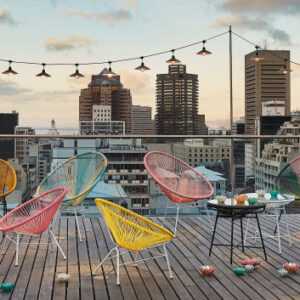 Chaises de jardin éclectiques