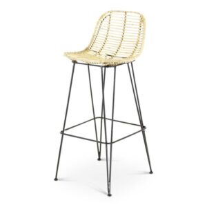 Tabouret de bar en rotin