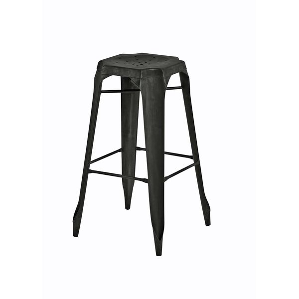 Tabouret de bar en métal noir