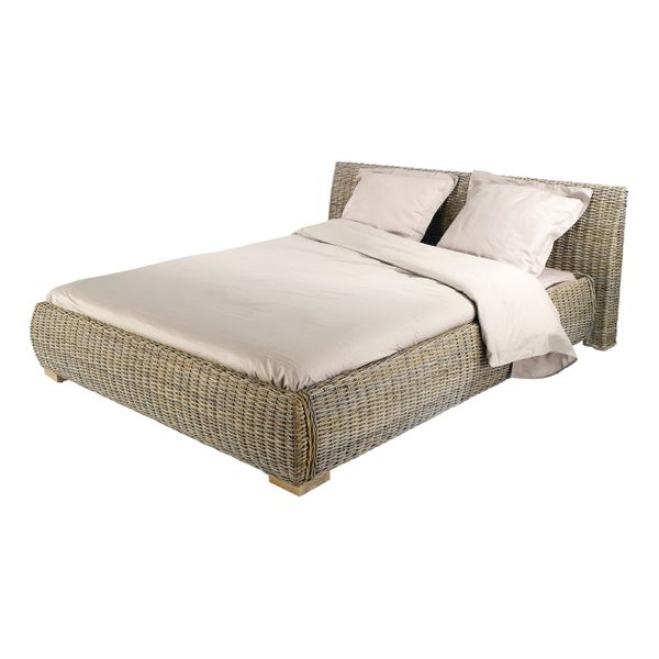 Lit en Rotin Éclectique