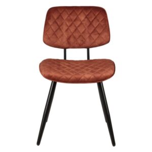 Chaise Contemporaine avec Rembourrage en Velours