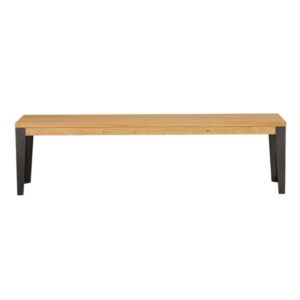 Banc contemporain en bois clair