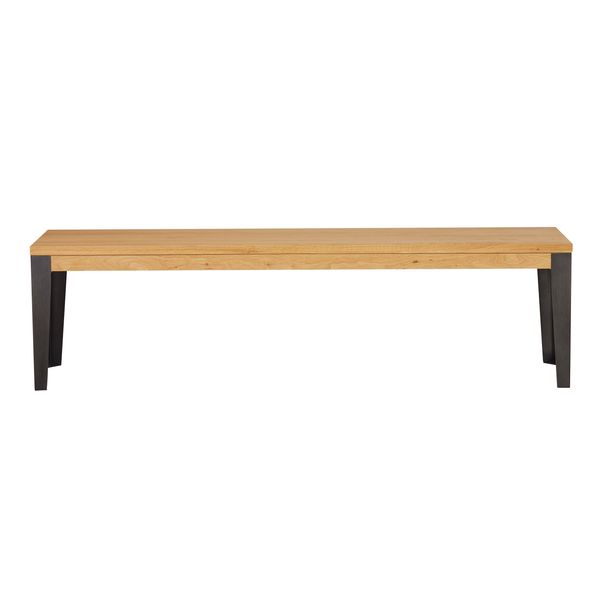 Banc contemporain en bois clair