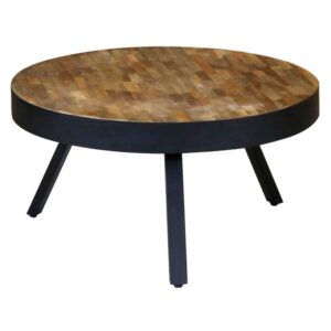 Table basse ronde - Style Industriel et Minimaliste