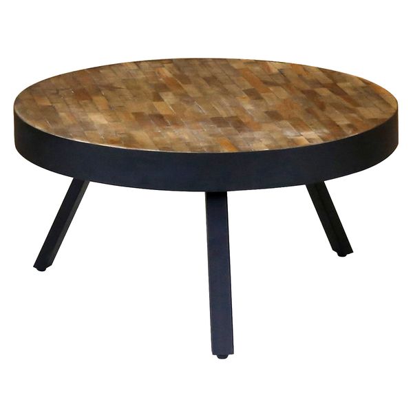 Table basse ronde - Style Industriel et Minimaliste